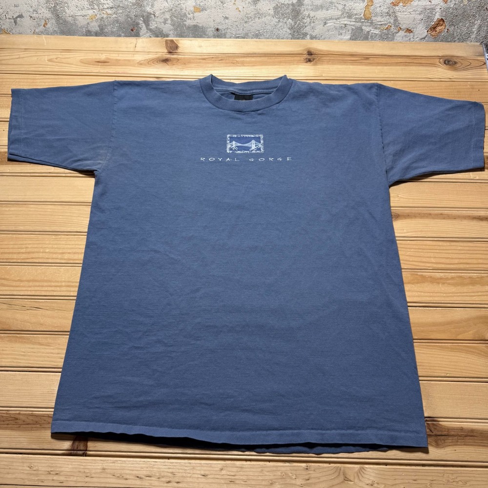 Vintage 90s Royal Gorge Bridge Colorado Single Stitch Souvenir T-Shirt - Size XL