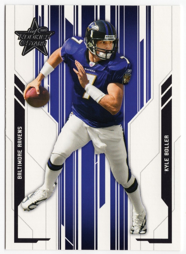 2005 Leaf Rookies & Stars - Kyle Boller #8 Baltimore Ravens b3