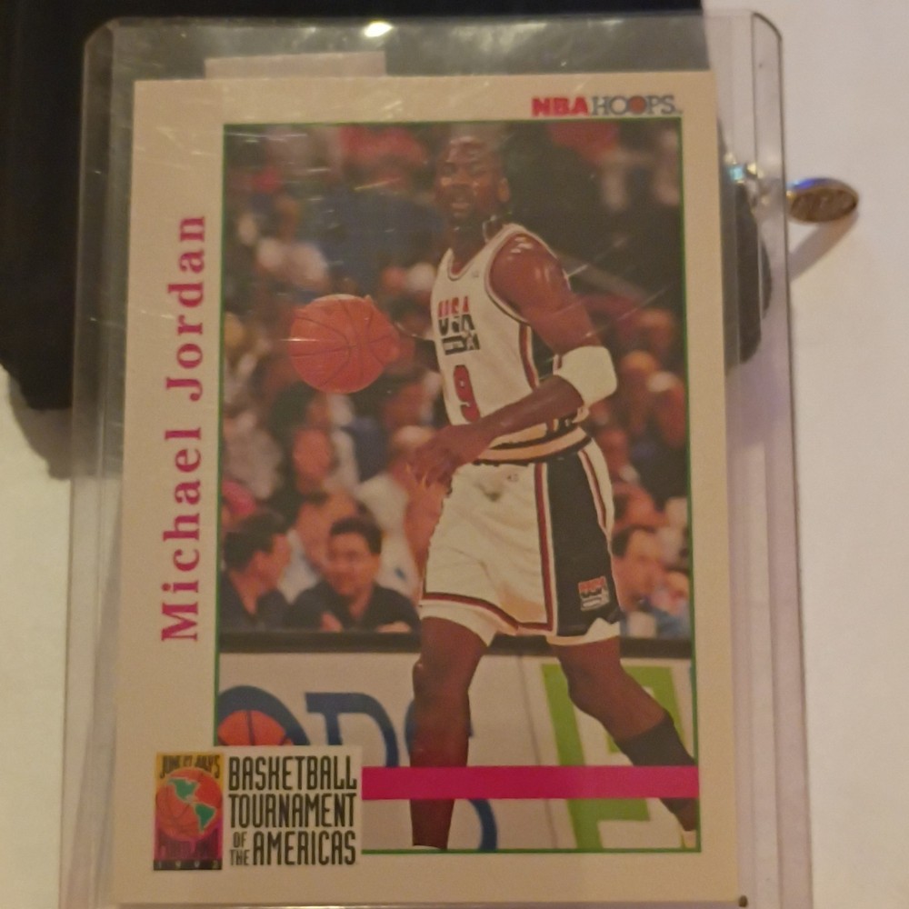 Michael Jordan 1992-93 NBA Hoops #341 Tournament of the Americas Base SkyBox