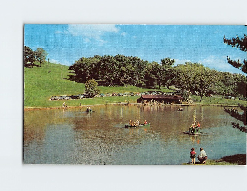 Postcard Schenk Lake Oglebay Park Wheeling West Virginia USA