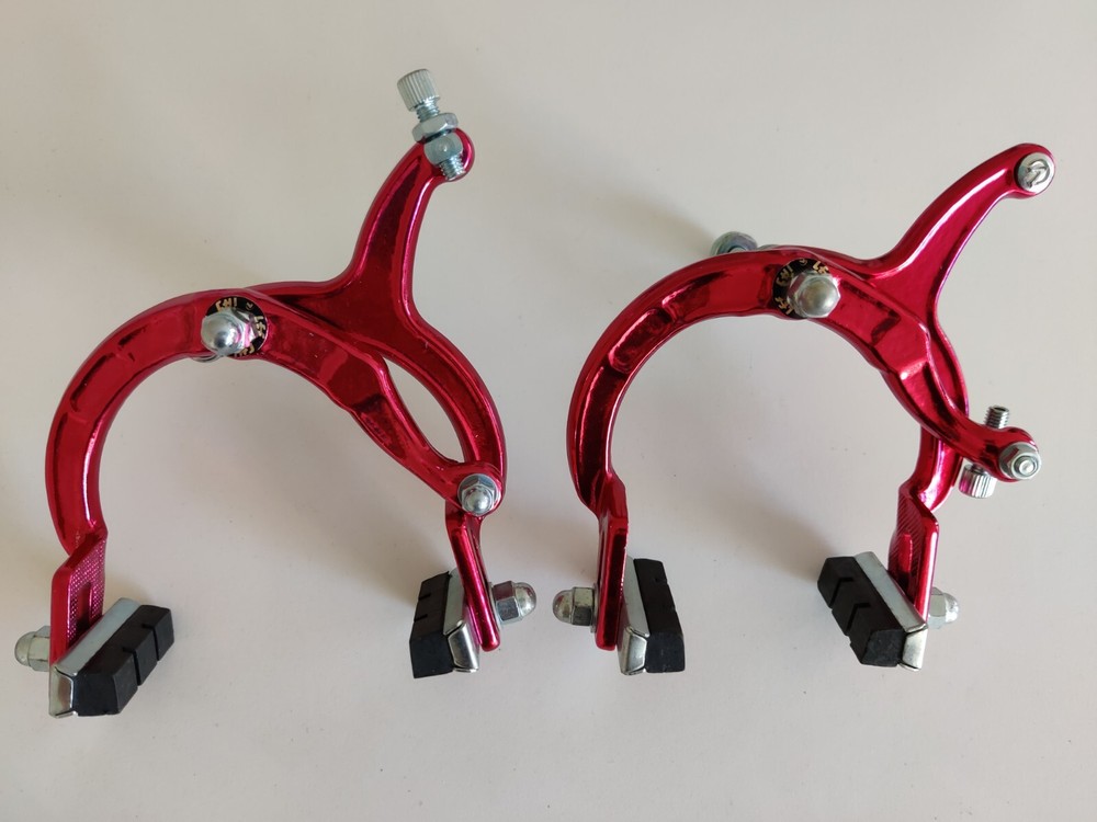 Vintage Lee Chi Front & Rear Brake Calipers 1000A Chrome Old School BMX NOS