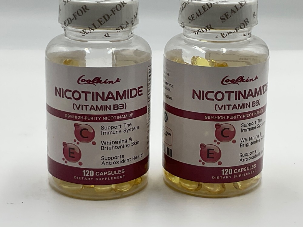 2 x  Nicotinamide Vitamin B3 Immune System 120 Caps each Exp 11/25