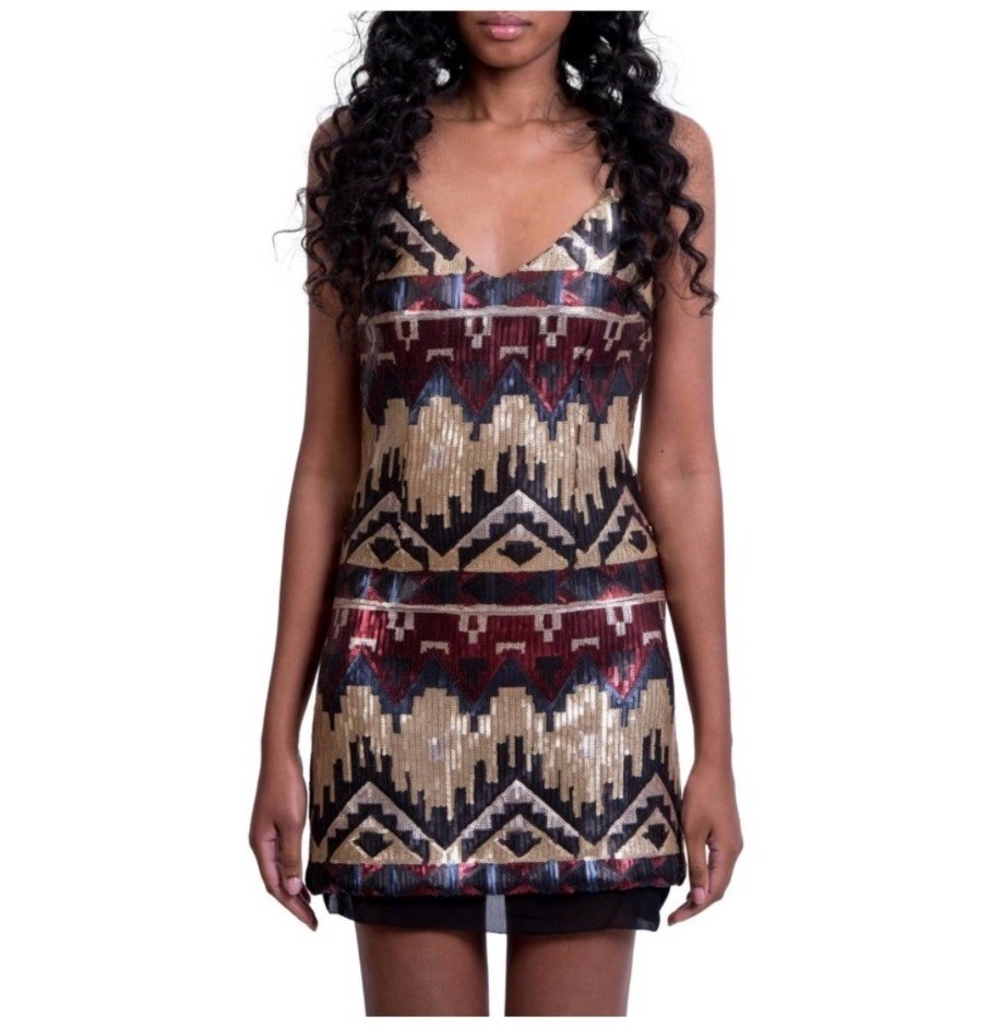 Gentle Fawn Sequin Mini Dress XS