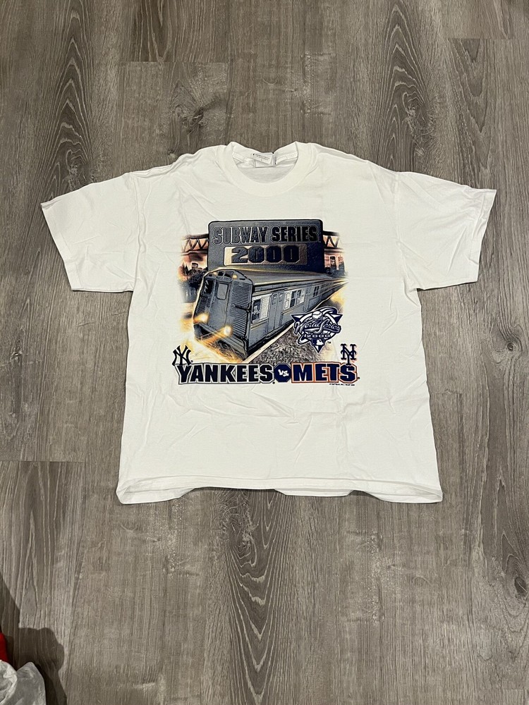 Vintage 2000 Subway Series Shirt Size Large Mets Yankees New York