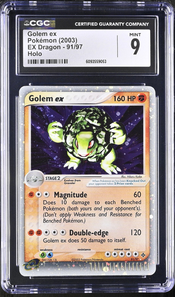2003 Pokémon Golem ex Holo EX Dragon #91 CGC 9 *SWIRL*RCH IS ACCEPTING CONSIGNMENTS! UP TO 95% PAYOUTS!