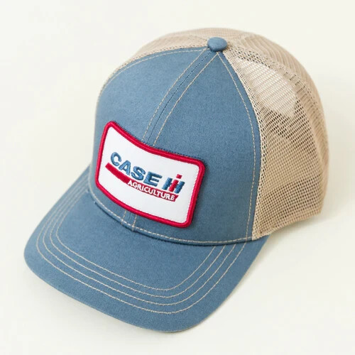 CASE IH *VINTAGE BLUE & TAN MESH BACK Patch Logo* CAP HAT *NEW w/TAG*