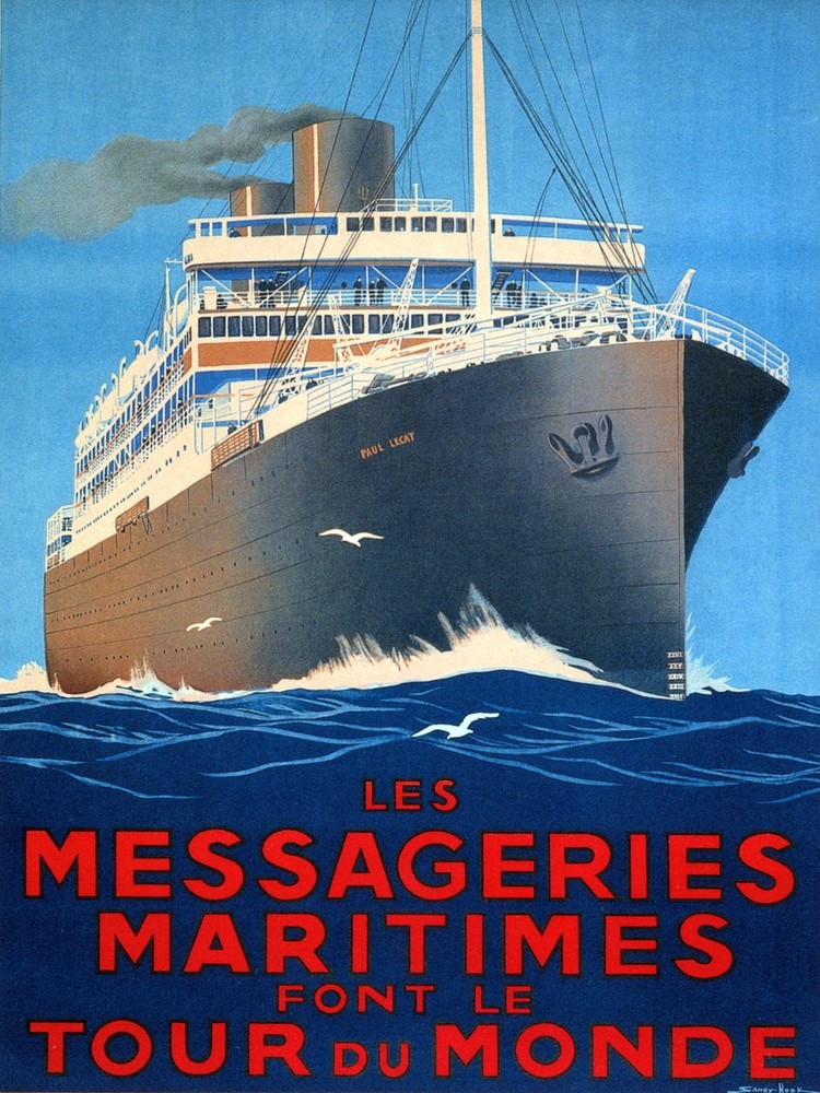 Decor courier shipping Travel Poster. Fine Graphic Art Design. Wall Art. 2076