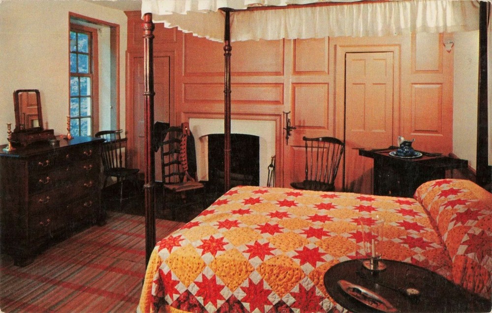 George Washington's Headquarters & Bedroom Valley Forge Pennsylvania PA Postcard