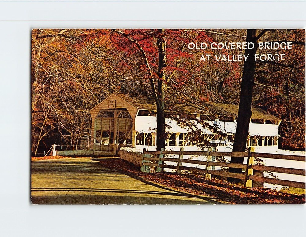 Postcard Historic Old Knox Bridge At Valley Forge Pennsylvania USA