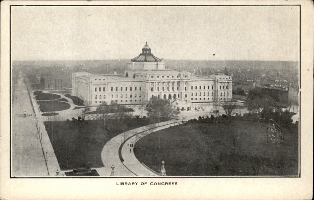 Library of Congress Washington DC ~ c1910 vintage postcard