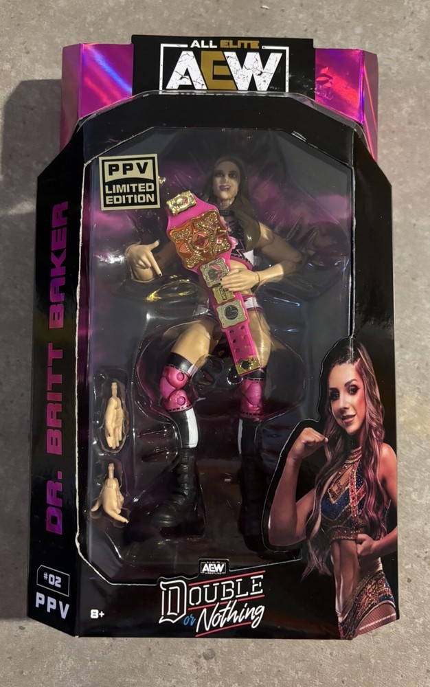 AEW Double or Nothing PPV Limited Edition Dr. Britt Baker #02 Wrestling Figure