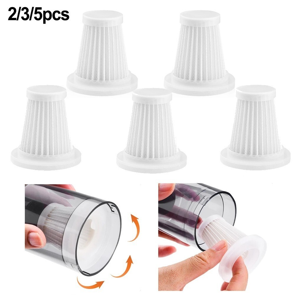 2/3/5Pcs Washable Reusable Filters Car Vacuum Cleaner Replacement Accessories