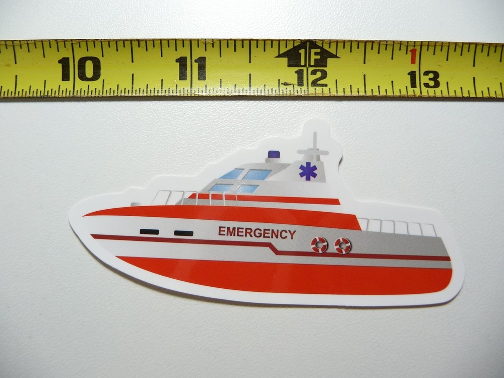 Emergency Medical Boat Transport Decal for Laptop Fun