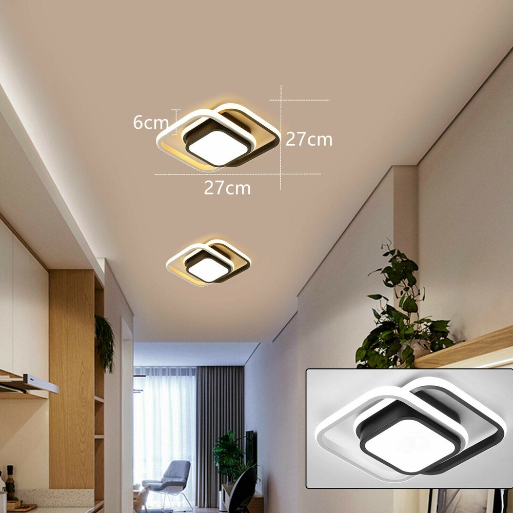 Modern Acrylic LED Ceiling Light Lamp 2-Color Bedroom Bar Chandelier Fixtures
