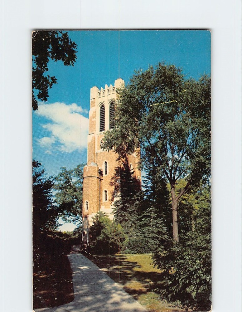 Postcard Beaumont Tower Michigan State University East Lansing Michigan USA