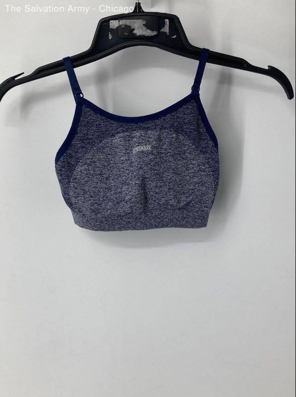 Gymshark Womens Blue Adjustable Flex Strappy Activewear Sports Bra Size X-Small