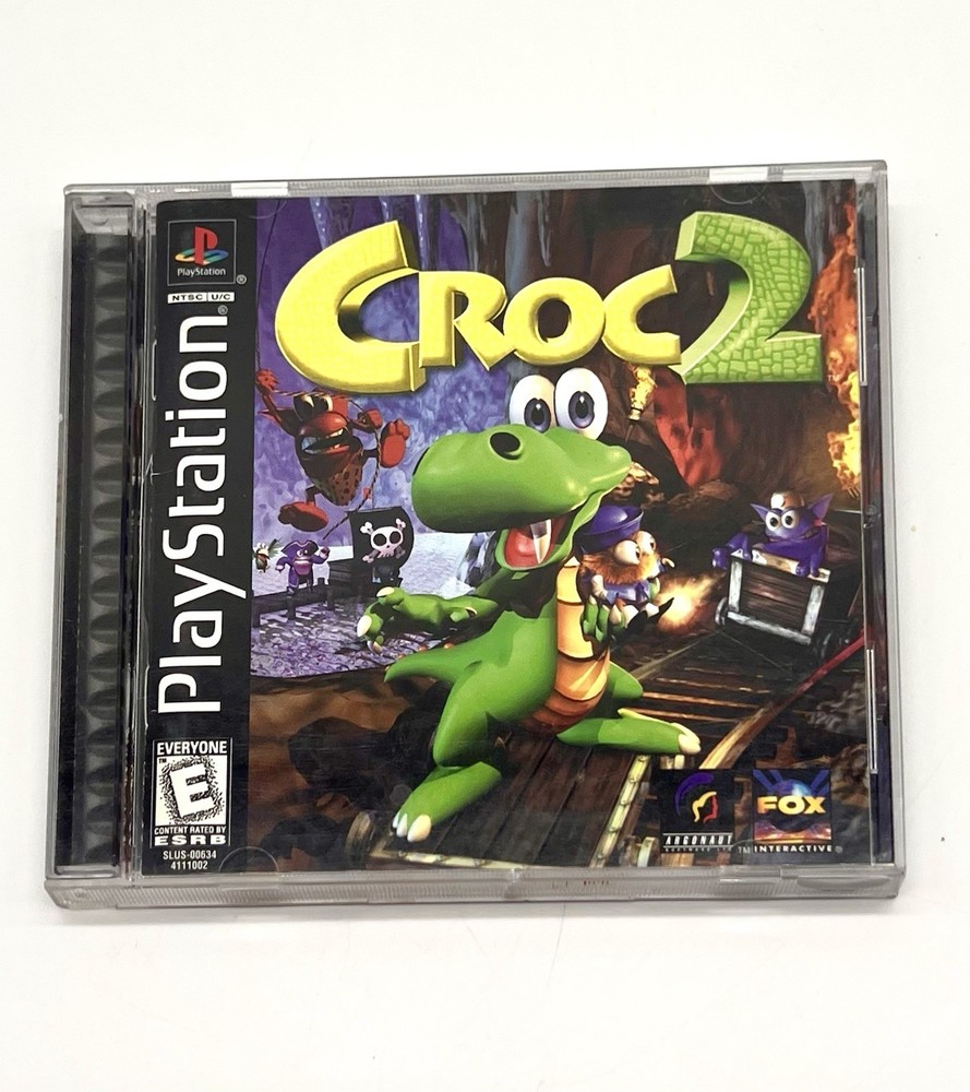Sony PlayStation 1 PS1 Croc 2 Video Game Disc Complete with Case and Manual