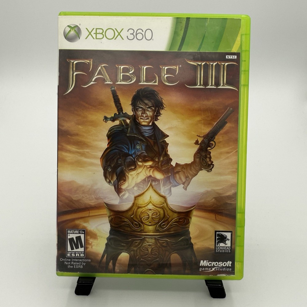 Fable 3 III Microsoft Xbox 360 2010 Complete CIB Clean Disc