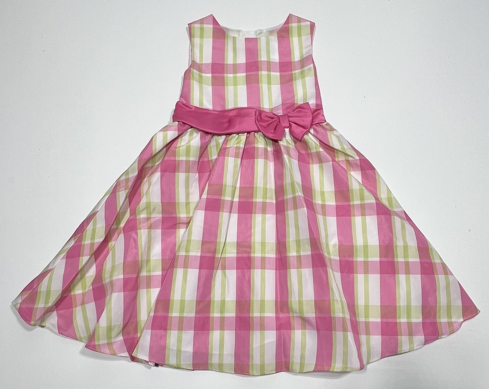 Rare Editions Pink Green Girls Dress Size 6X