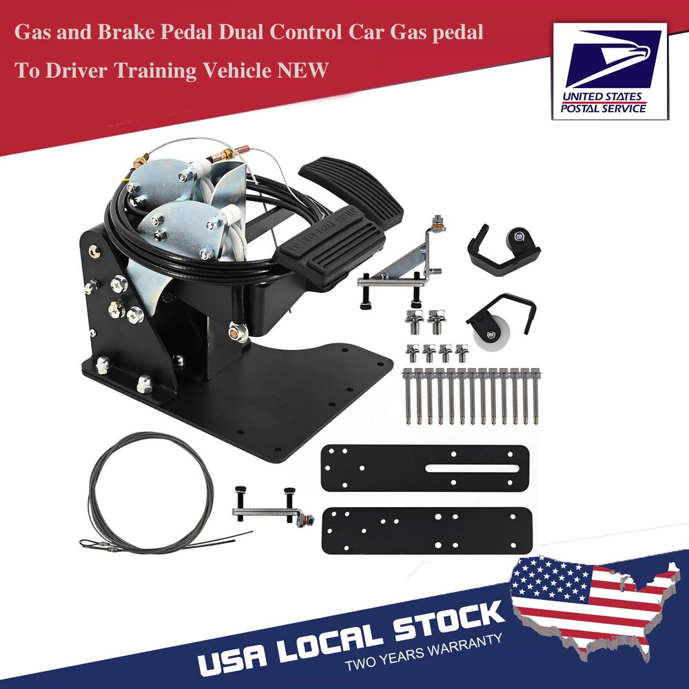 Gas and Brake Pedal Dual Control Car Gas pedal To Driver Training Vehicle NEW