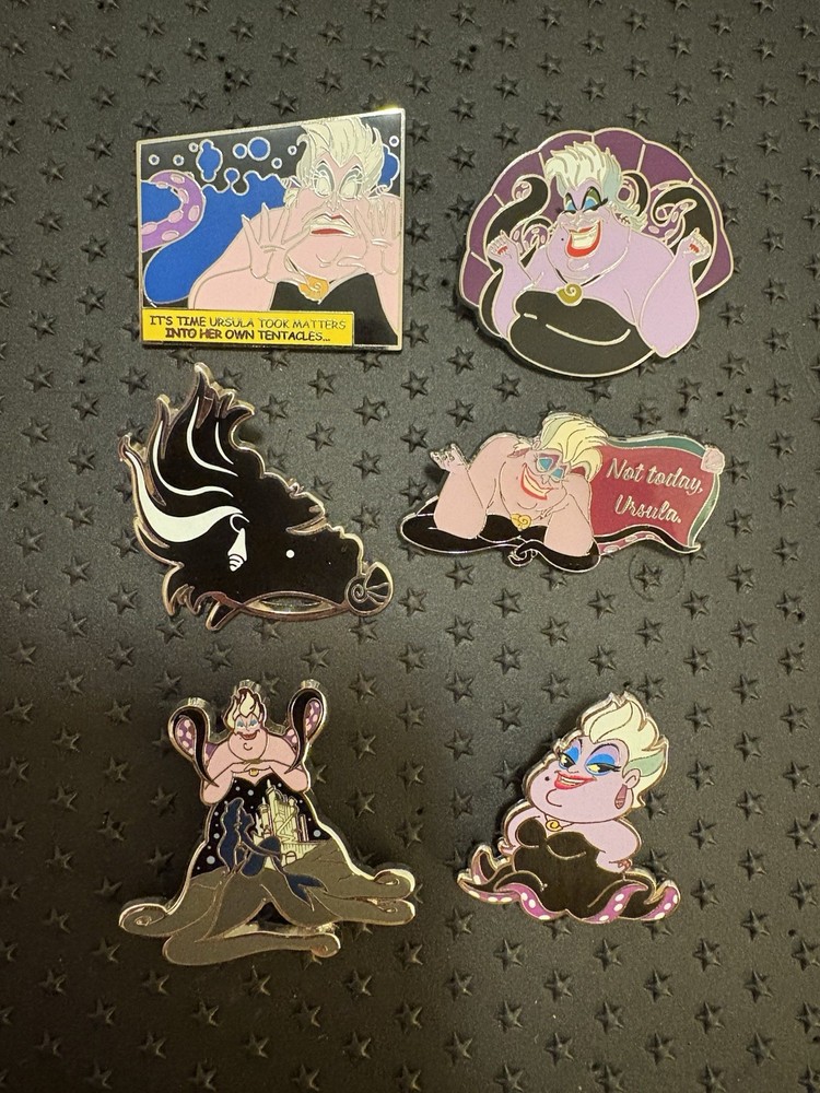 6 Disney Pin Trading Pins Ursula The Little Mermaid