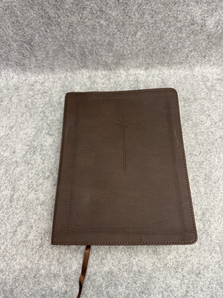 NIV Holy Bible Journal Edition Brown Leather Zondervan 2015 Lined Margins