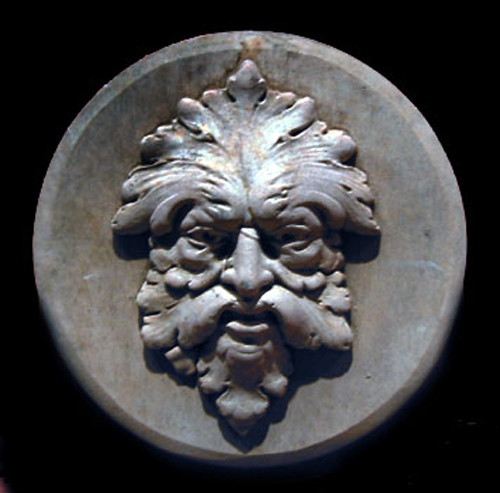 Leaf Man Wall Art Sculpture Plaque Relief Decor