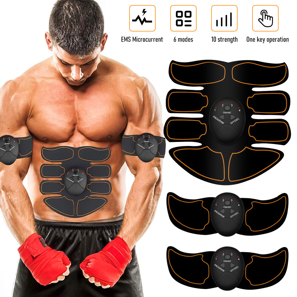 Electric ABS Belt Machine Muscle Stimulator Abdominal Burner Belly Fat Trainer-image