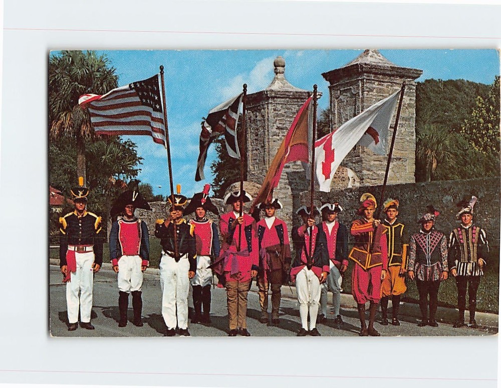 Postcard Ceremony in Front of The Old City Gates St. Augustine Florida USA