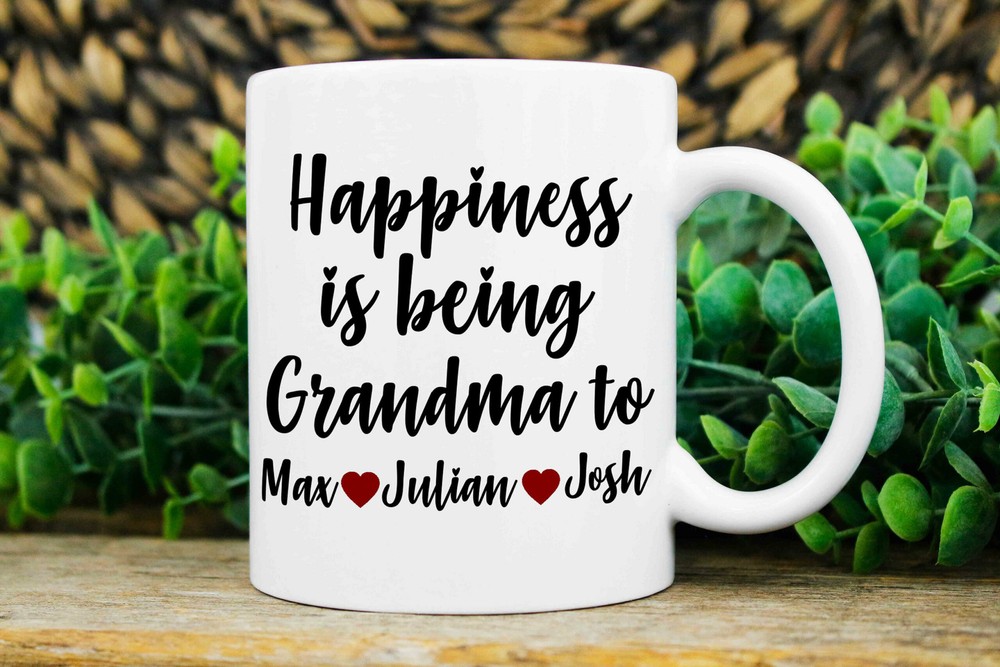 Grandma Gifts Custom Grandma Mug Grandma Christmas Gift Mug With Kids Names Best
