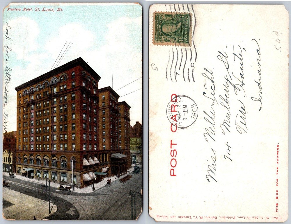Planters Hotel St Louis MO Postcard