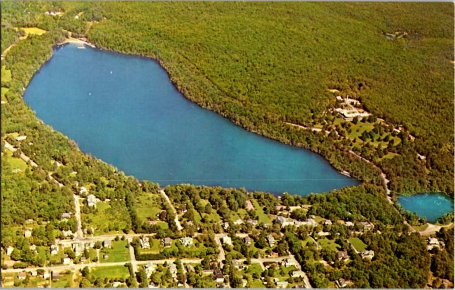 Eagles Mere Pennsylvania PA : AERIAL VIEW m/14 AZ8262