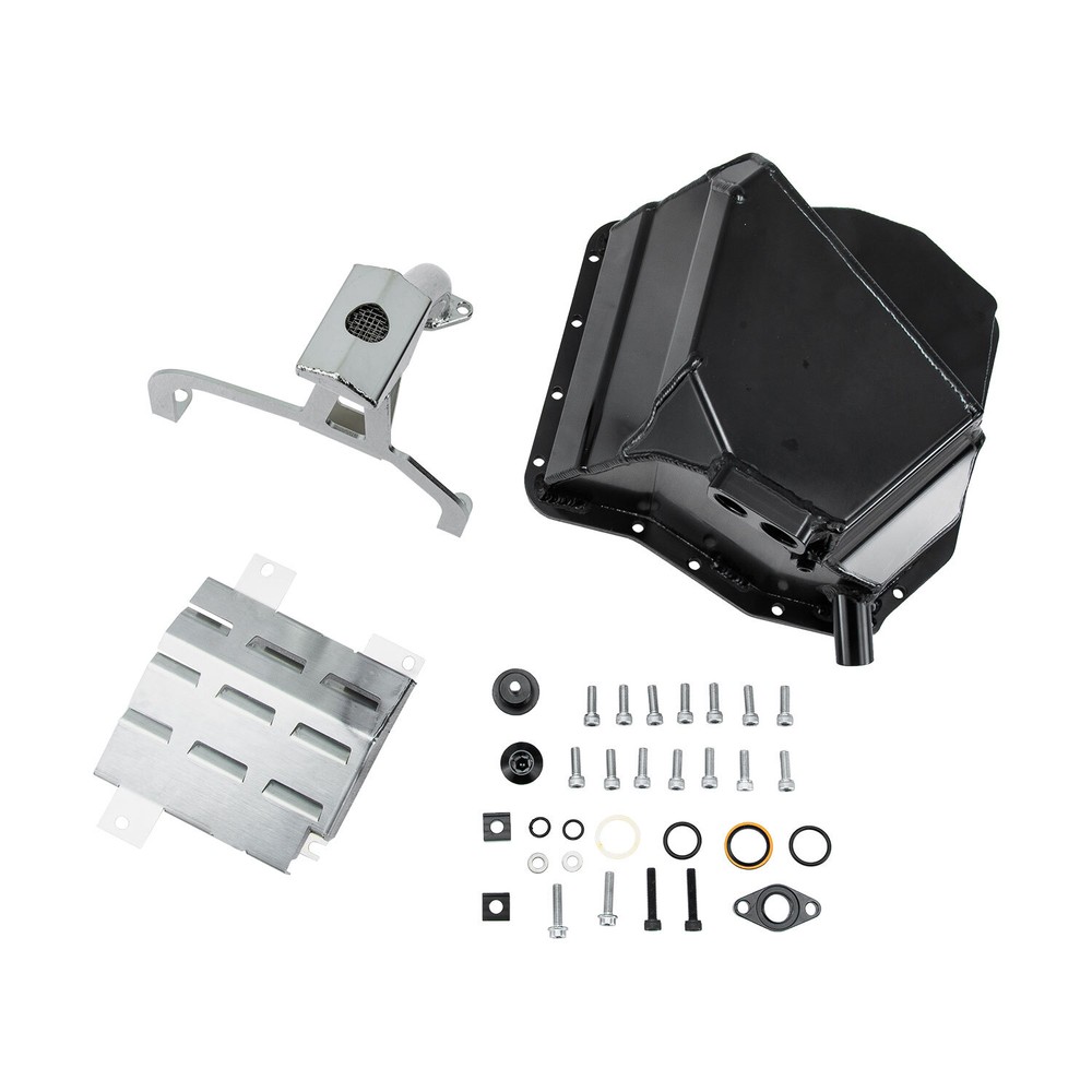 Front Sump Oil Pan Baffle Plate Kit Fit Subaru WRX STi EJ25 EJ20 5.75L 1/8'' NPT