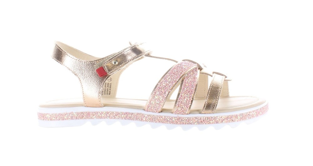 Marc Joseph New York Womens Size 6 Rose Gold Irving St Ankle Strap Sandals