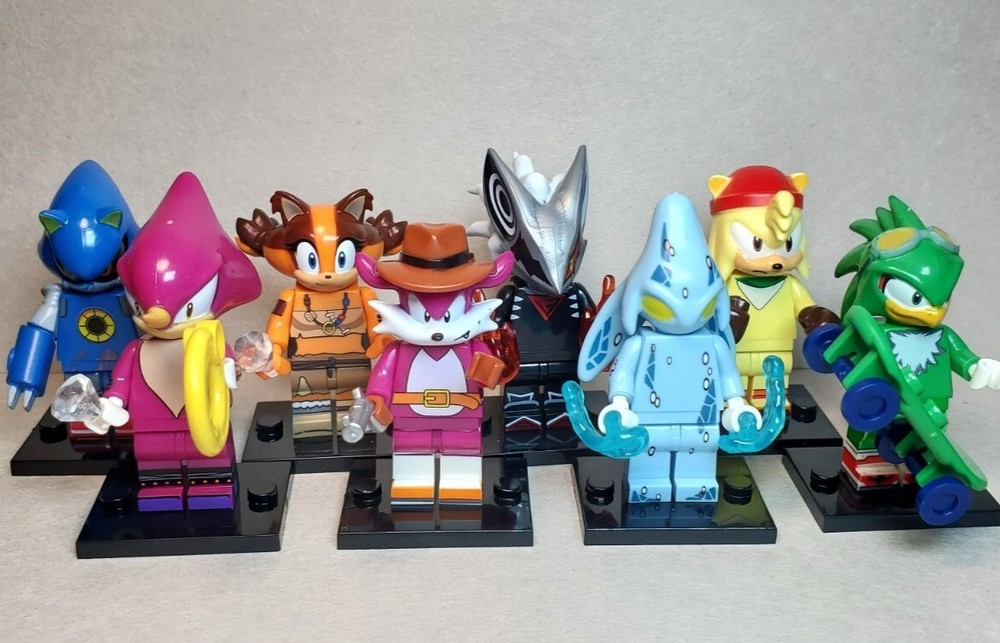 Custom Lego Sonic the Hedgehog & Friends Minifigures 8 Pack