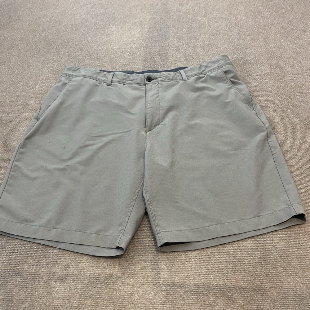 VRST Chino Shorts Mens 42 Gray Performance Stretch Golf Casual Elastic 9