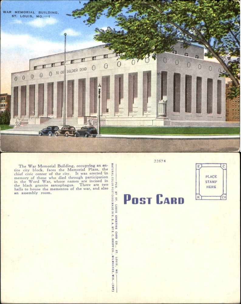 War Memorial Building St Louis Missouri MO