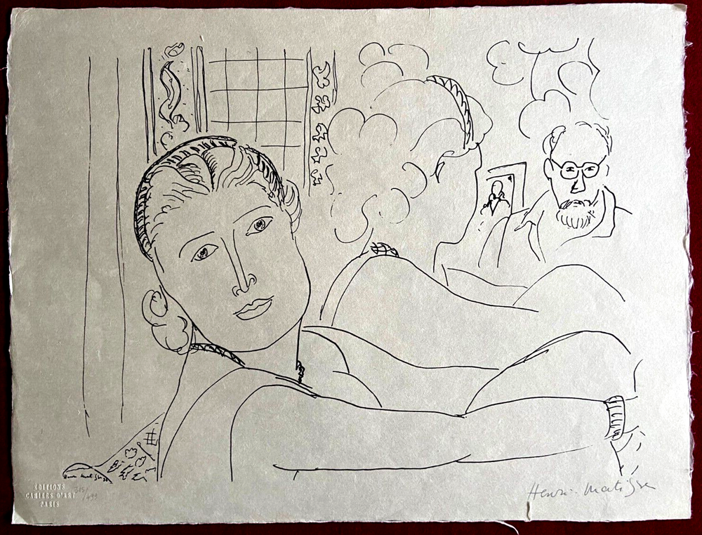 Henri Matisse Lithograph COA Contract Signed By Hand Numbered In Pencil §