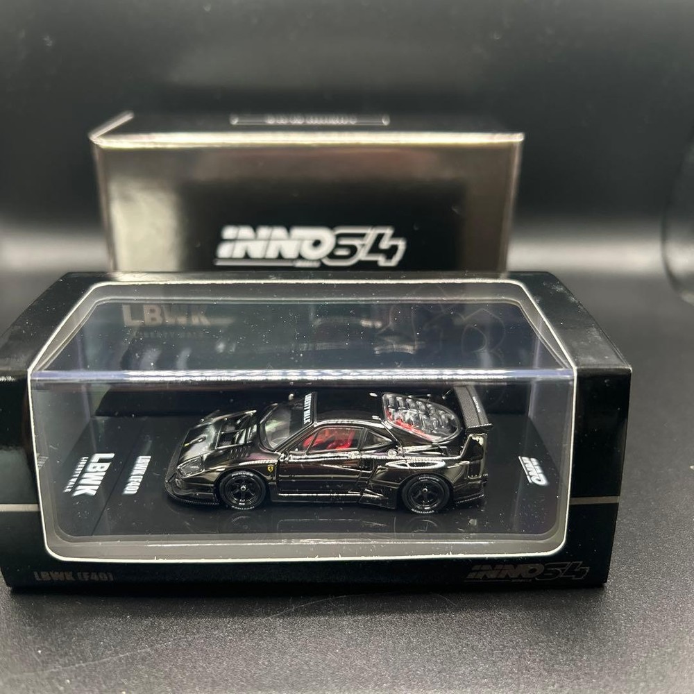 Ferrari F40 LBWK chrome black 1/64 #c1303a