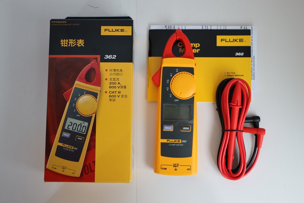 Fluke 362 F362 Jaw 200A AC/DC Digital Clamp Meter Multimeter 600V