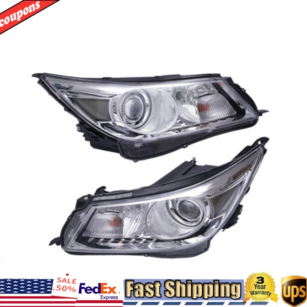 For 2010-2013 Buick LaCrosse Headlights halogen  Headlamps Left&Right Pair Set