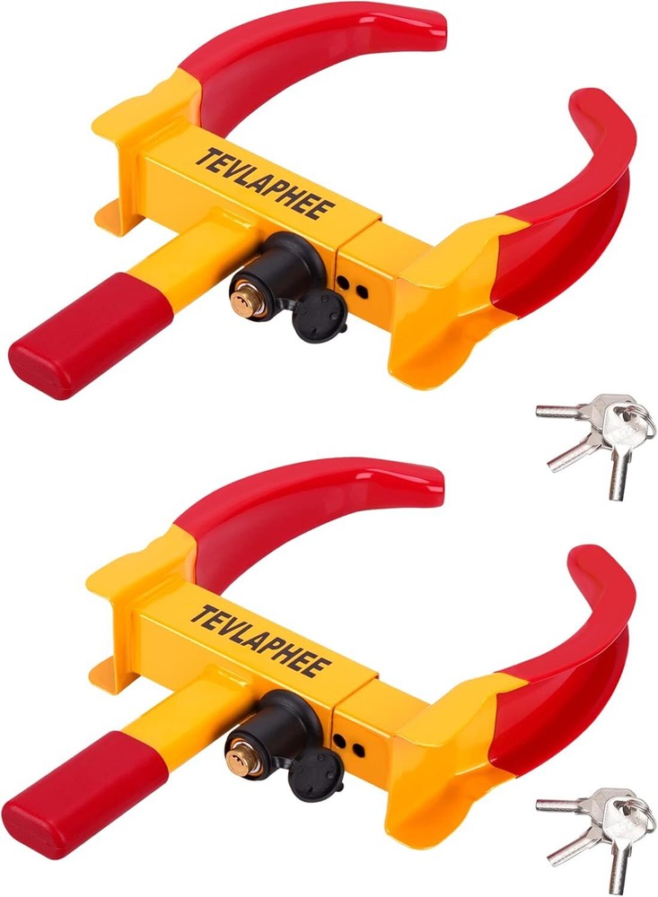 Adjustable Anti-Theft Trailer Wheel Lock Security Set
