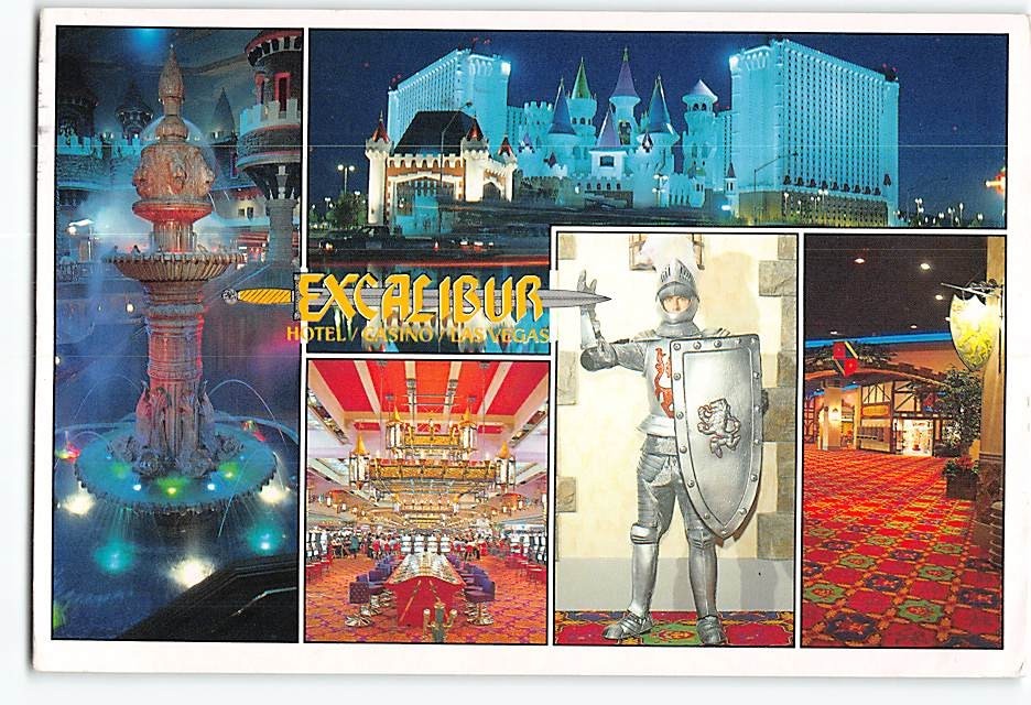 Postcard Excalibur Hotel Casino Las Vegas Nevada USA