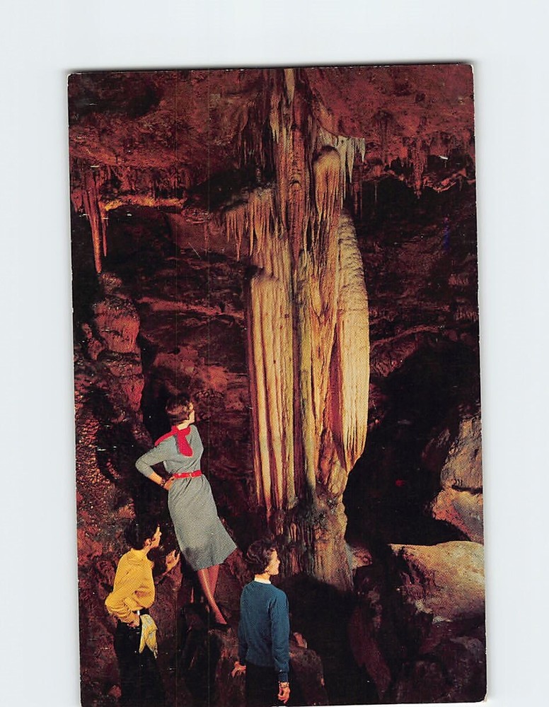 Postcard Specter Column Caverns of Luray Virginia USA