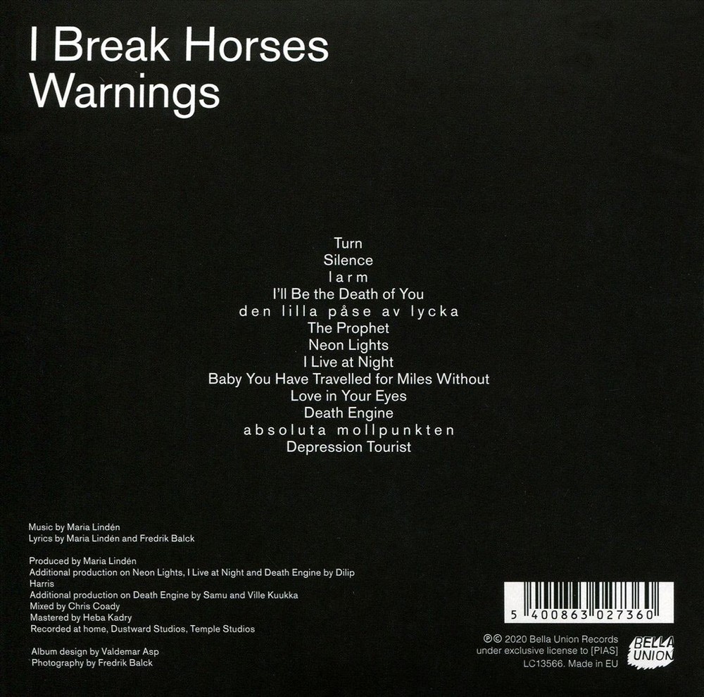 I Break Horses Warnings New Cd