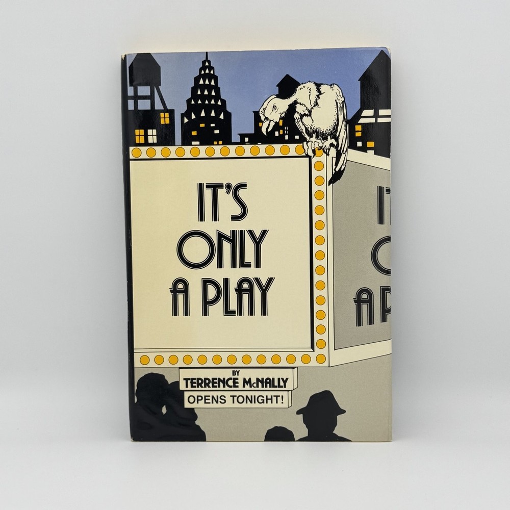 It's Only a Play Terrence McNally 1986 Book Club Edition Comedy Script Doubleday