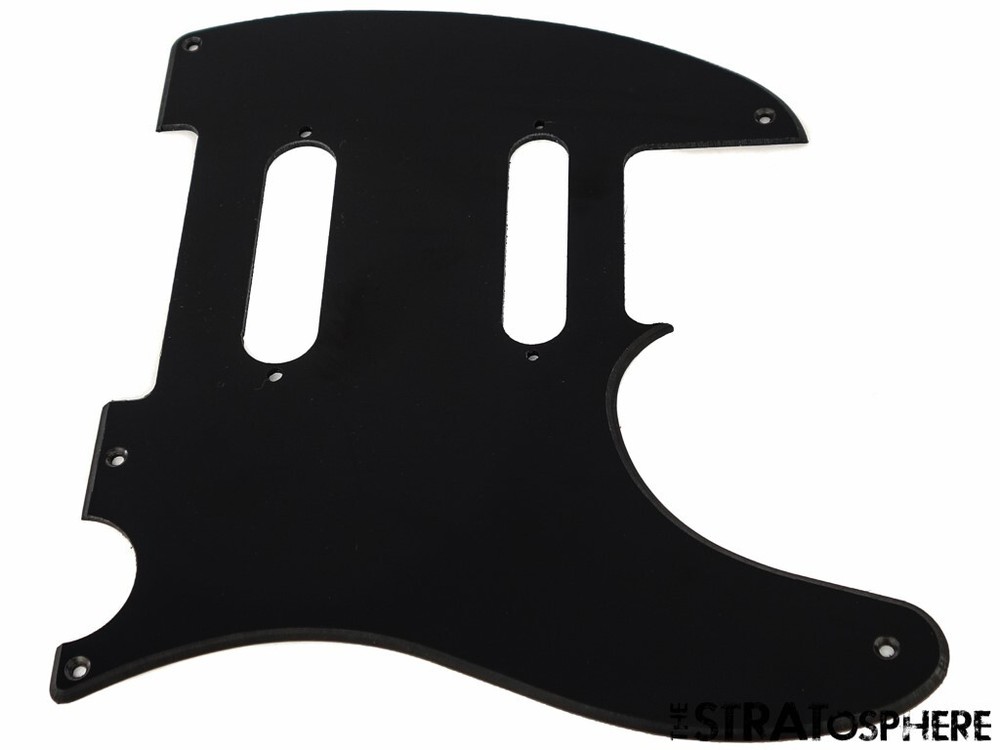 *NEW Black Nashville Telecaster PICKGUARD for Fender USA Tele 1Ply 5Hole Vintage