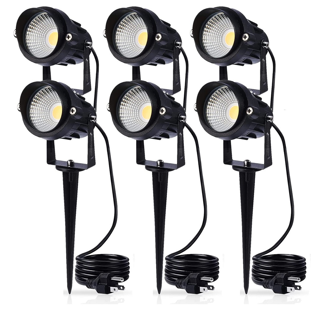 Outdoor LED Landscape Spotlight Warm White 120V AC Waterproof Garden Light