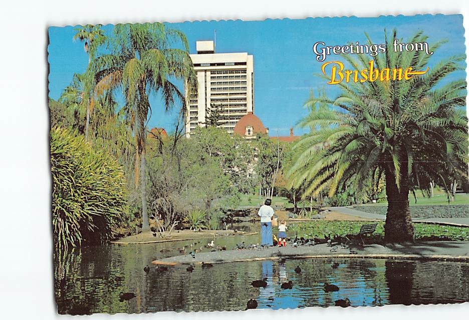 Postcard Botanic Gardens Brisbane Queensland Australia