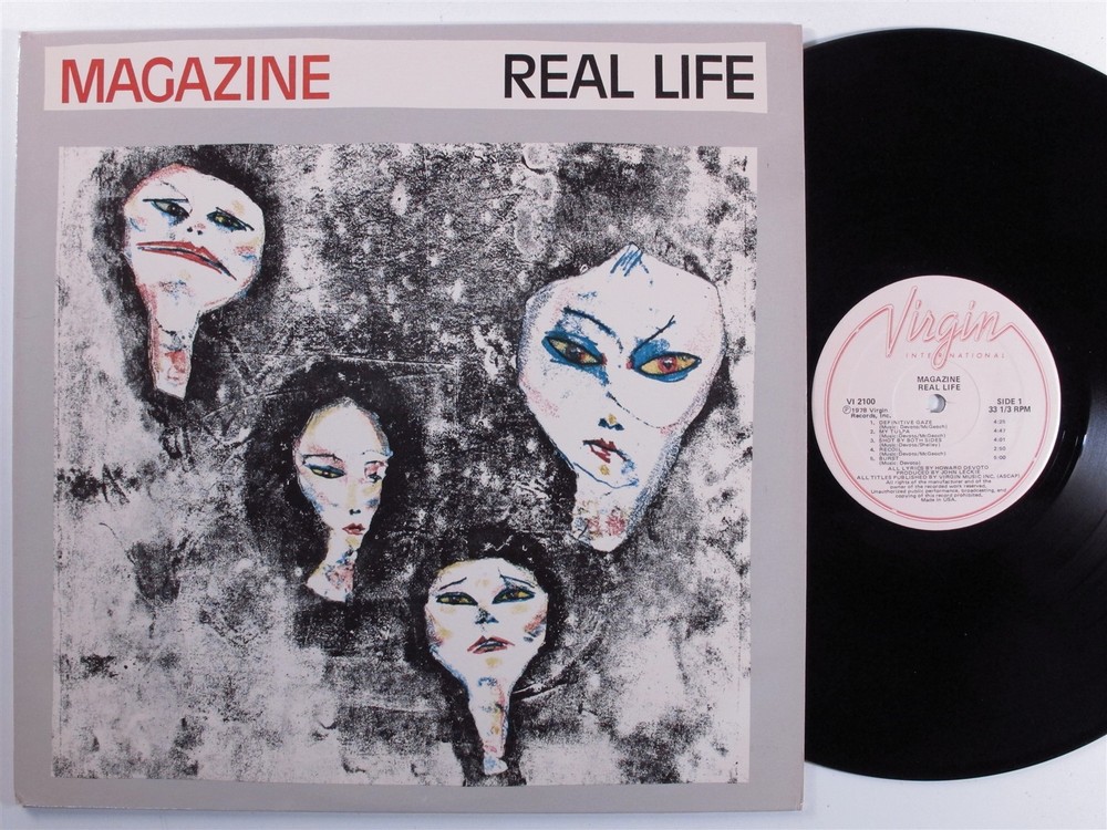 MAGAZINE Real Life VIRGIN INTERNATIONAL LP VG+ f
